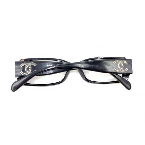 Chanel 3083-B 501 Black Rectangle Eyeglasses Frames 52-16 135 Italy Designer - Picture 11 of 12